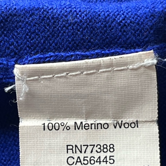 J.Crew 100% Merino Wool Crewneck Sweater Royal Blue Women’s Size M - Picture 7 of 7